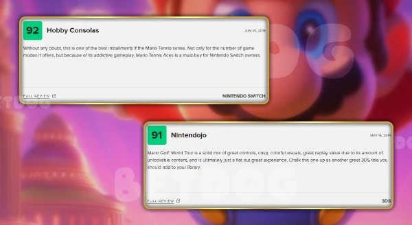 แนะนำเกม Mario Sports