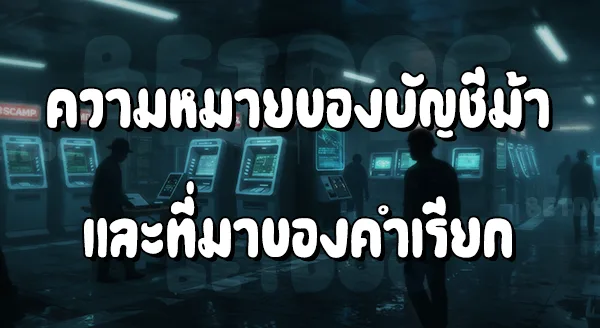 ทำไมถึงเรียกว่า บัญชีม้า