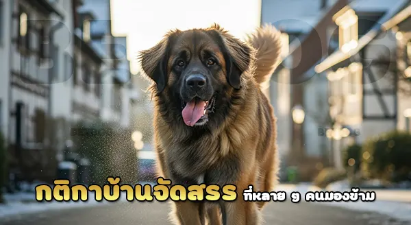 เลี้ยง ลีออนเบอร์เกอร์ บ้านจัดสรร