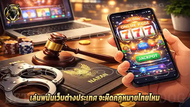 เล่นพนันเว็บต่างประเทศ จะผิดกฎหมายไทยไหม
