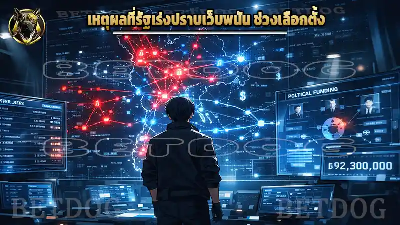 เหตุผลที่รัฐเร่งปราบเว็บพนัน ช่วงเลือกตั้ง