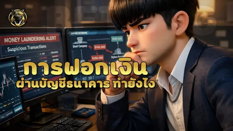 การฟอกเงินผ่านบัญชีธนาคาร ทำยังไง