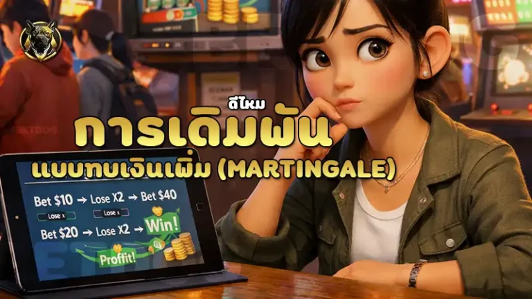 การเดิมพันแบบทบเงินเพิ่ม (Martingale) ดีไหม