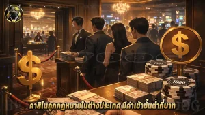 คาสิโนถูกกฎหมายในต่างประเทศ มีค่าเข้าขั้นต่ำกี่บาท