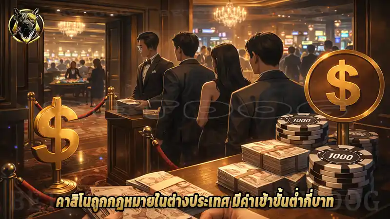 คาสิโนถูกกฎหมายในต่างประเทศ มีค่าเข้าขั้นต่ำกี่บาท