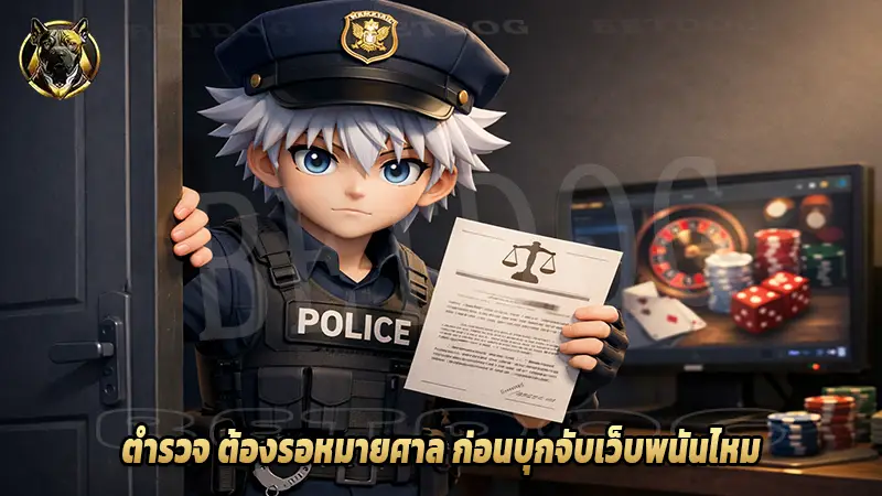 ตำรวจ ต้องรอหมายศาล ก่อนบุกจับเว็บพนันไหม