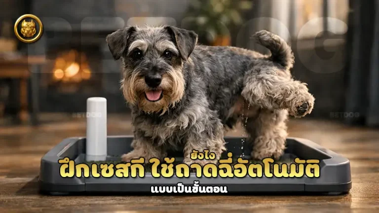 ฝึกเซสกี ใช้ถาดฉี่อัตโนมัติ ยังไง