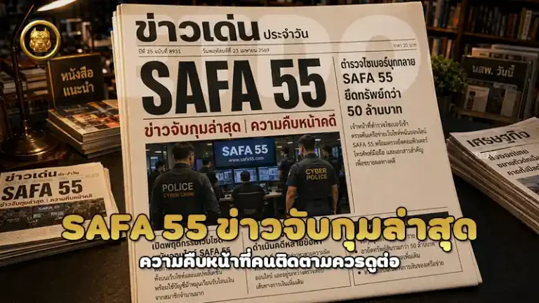 SAFA 55 ข่าวจับกุมล่าสุด