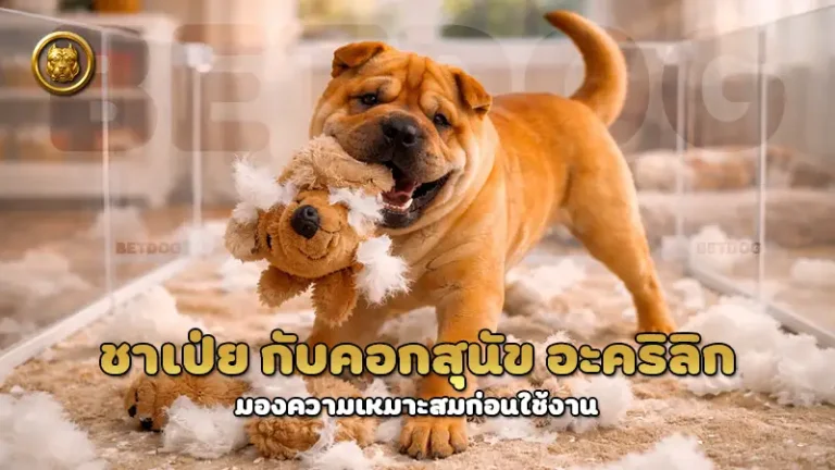 ชาเป่ย กับคอกสุนัข อะคริลิก