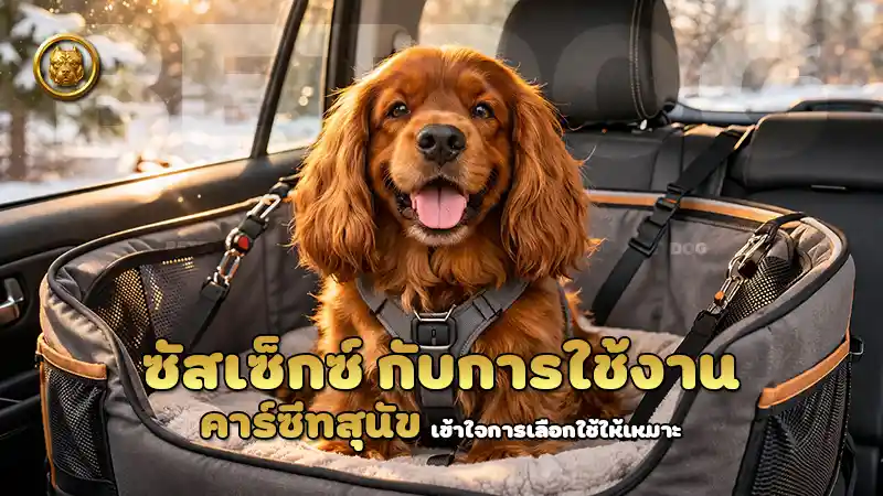 ซัสเซ็กซ์ กับการใช้งาน คาร์ซีทสุนัข