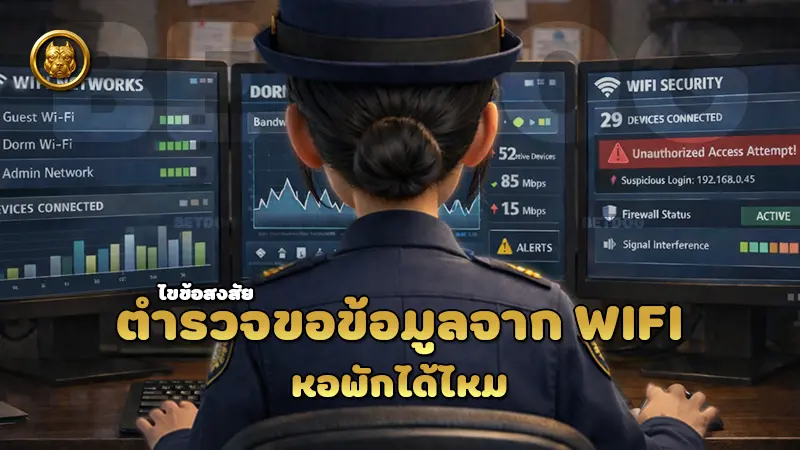 ตำรวจขอข้อมูลจาก Wifi หอพักได้ไหม