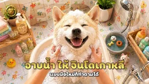 อาบน้ำ ให้ จินโดเกาหลี