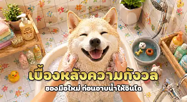 อาบน้ำ ให้ จินโดเกาหลี