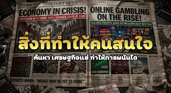 เศรษฐกิจแย่ ทำไมการพนันโต