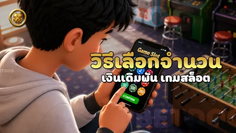 วิธีเลือกจำนวนเงินเดิมพัน เกมสล็อต