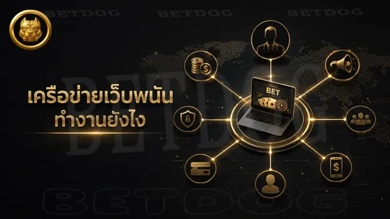 เครือข่ายเว็บพนัน ทำงานยังไง