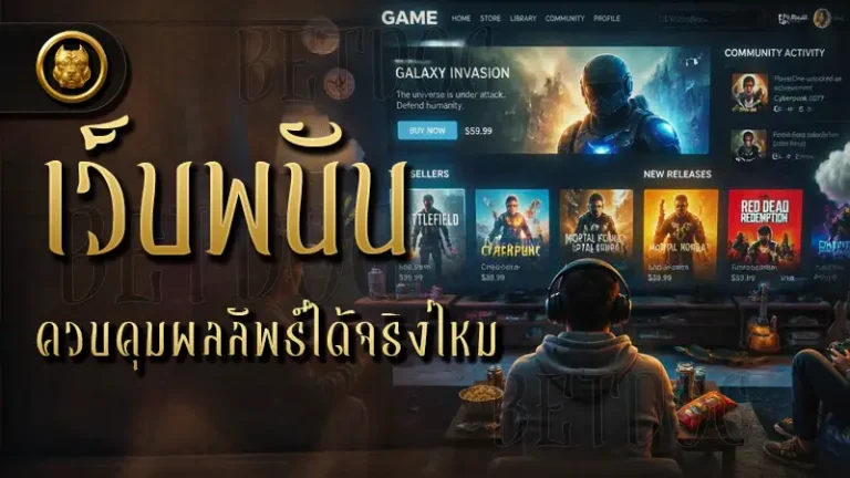 เว็บพนัน ควบคุมผลลัพธ์ได้จริงไหม