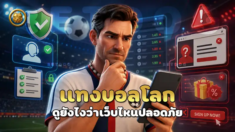 แทงบอลโลก ดูยังไงว่าเว็บไหนปลอดภัย