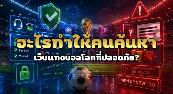แทงบอลโลก ดูยังไงว่าเว็บไหนปลอดภัย