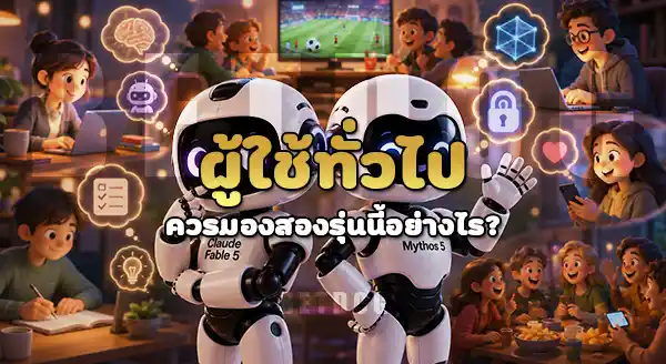 Claude Fable 5 กับ Mythos 5 ต่างกันยังไง