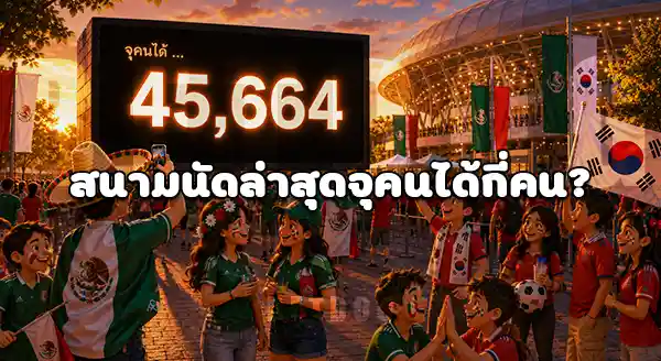 คนดูบอลโลก นัดล่าสุด กี่คน