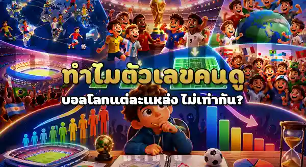 คนดูบอลโลก เฉลี่ยกี่คน