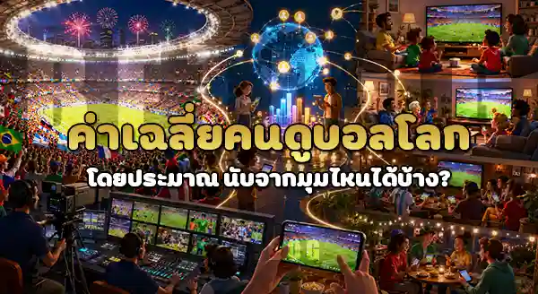 คนดูบอลโลก เฉลี่ยกี่คน