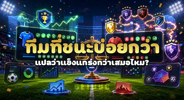 อัตราแพ้ชนะ แต่ละทีม เป็นยังไง