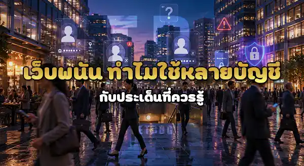 เว็บพนัน ทำไมต้องใช้หลายบัญชี