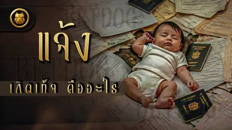 แจ้งเกิดเท็จ คืออะไร