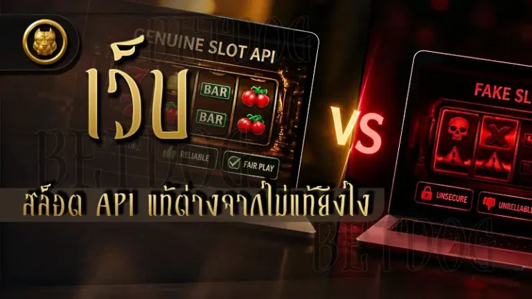 เว็บสล็อต API แท้ต่างจากไม่แท้ยังไง